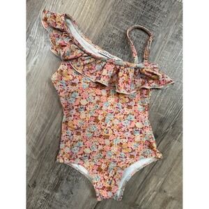 Louise Misha Girls Audrey One Piece Swimsuit Pink Sweet Pastel Floral 3Y SS24